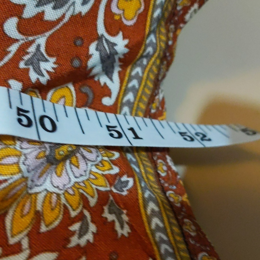 Forever 21| NWOT Knit Top Floral Maxi Spaghetti Strap Bohemian Dress Lined - Picture 14 of 16